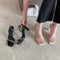 SEXY MM Stone Embellished Strap Heel